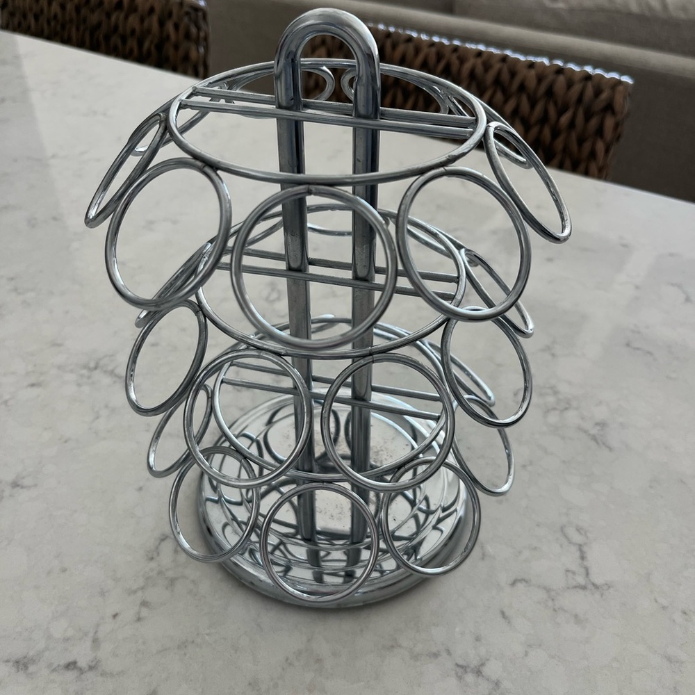Chrome Coffee Pod Holder